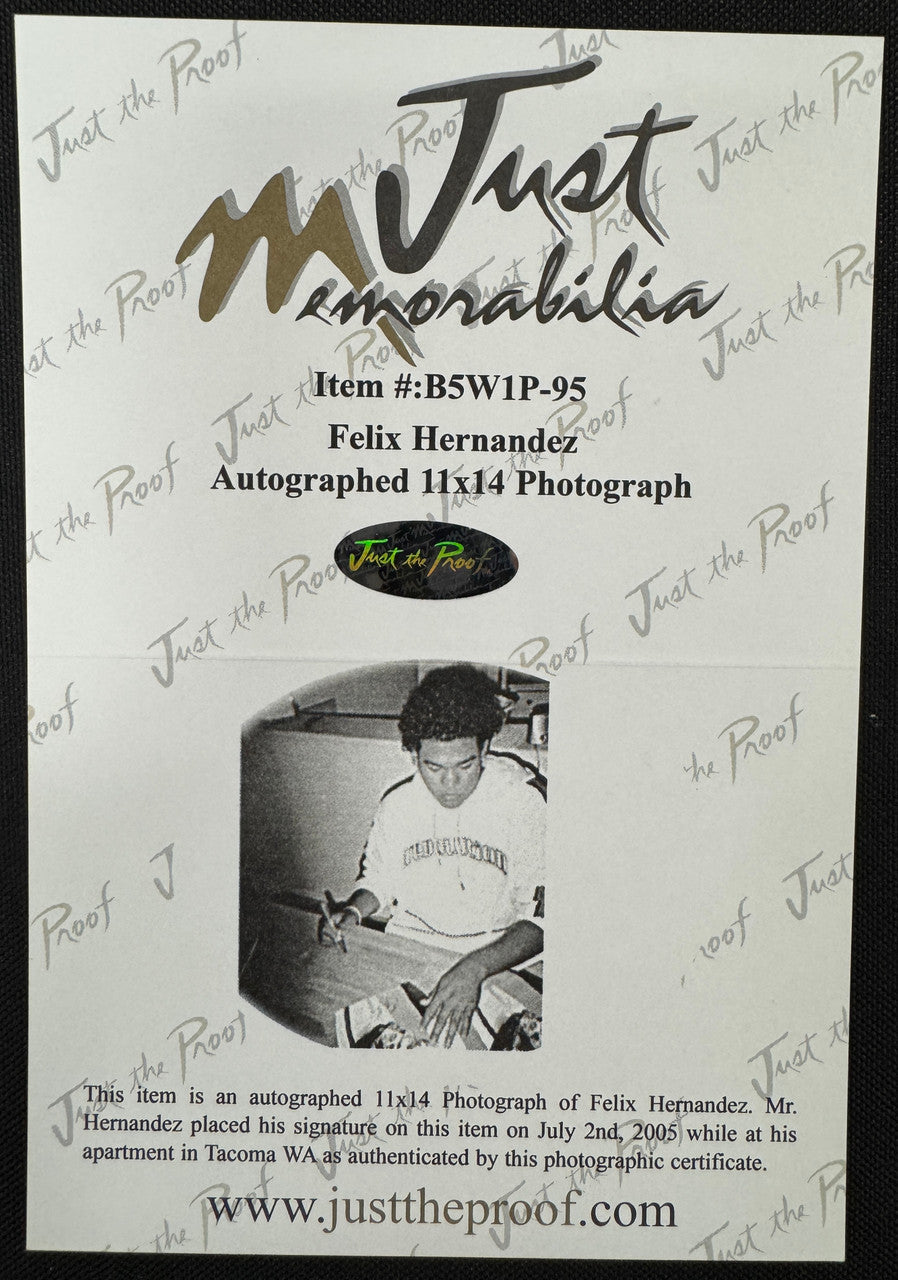 Felix Hernandez Signed Autograph 11x14 Just The Rook