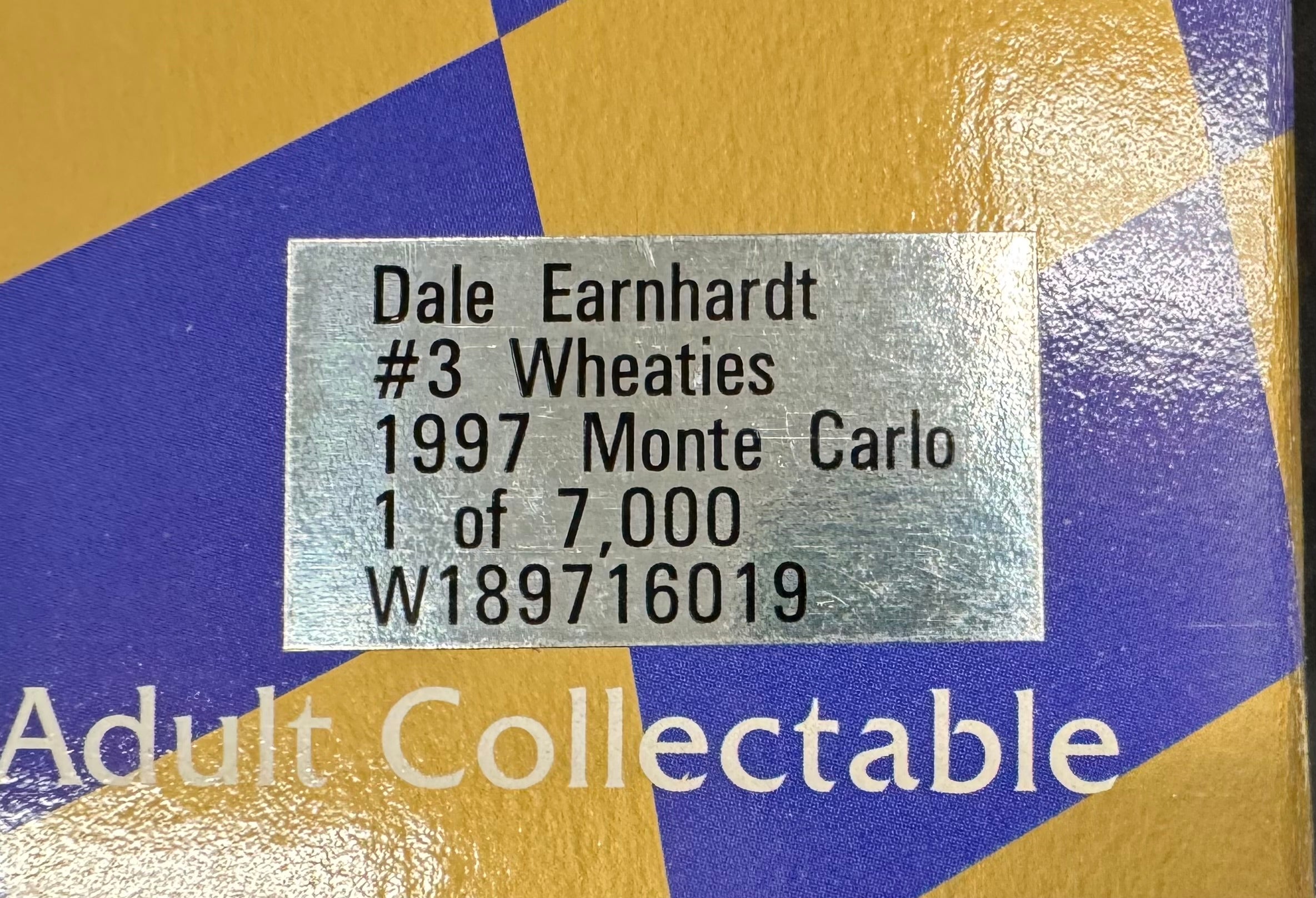 Dale Earnhardt Sr. #3 Wheaties 1997 Action Racing 1:18 Diecast Car /7000