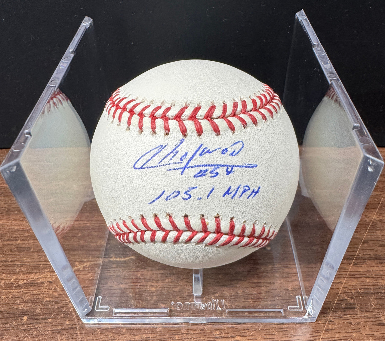 Aroldis Chapman Signed Autographed Inscribed Rawlings Baseball 105 MPH Tri-Star