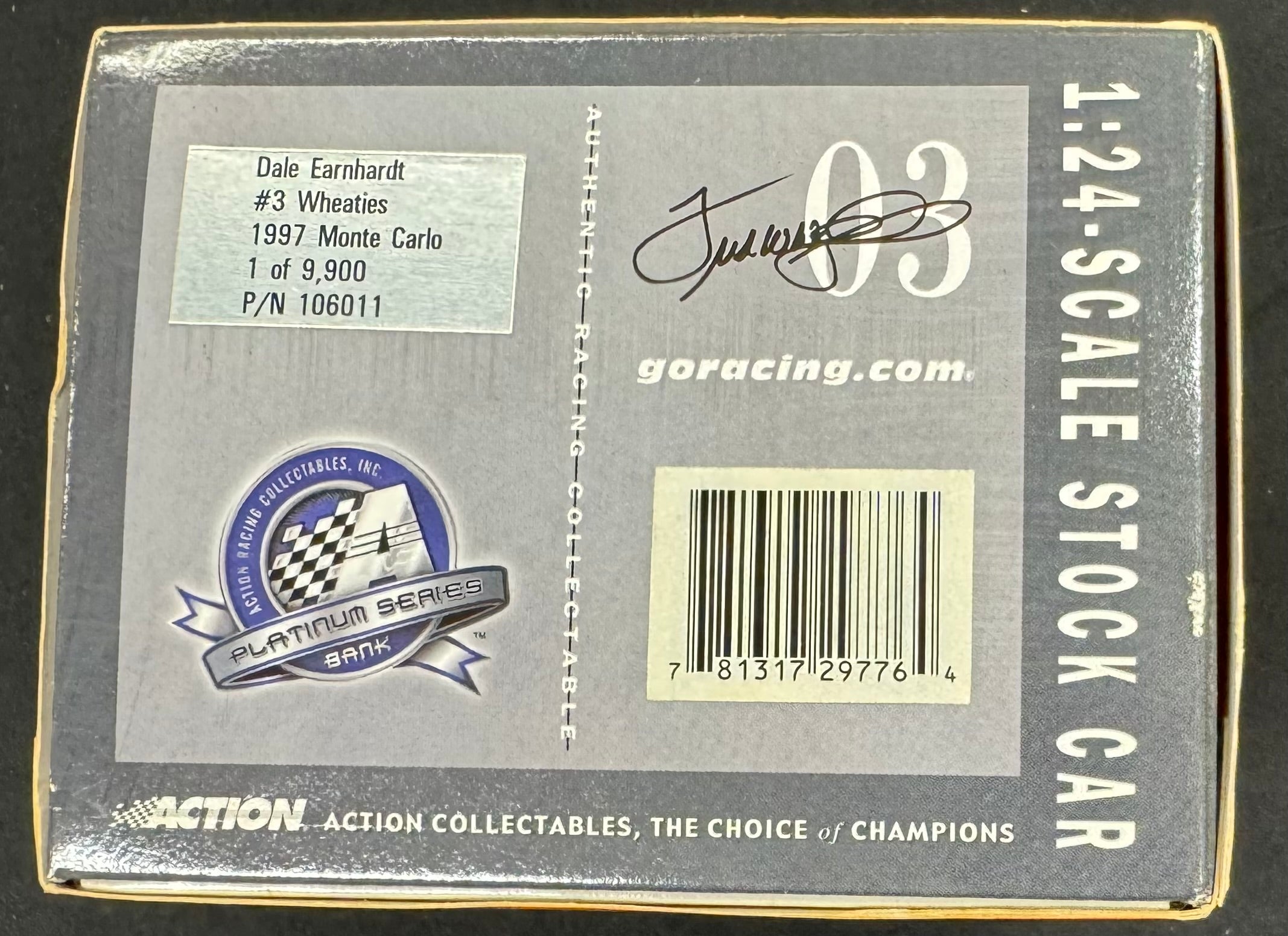 Dale Earnhardt Sr. #3 Wheaties Bank 1997 Action Racing 1:24 Diecast Car /9900