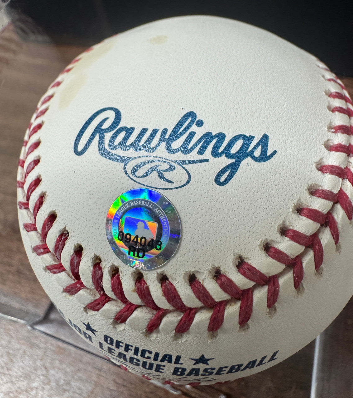 Fred Lynn Signed Autographed Inscribed Rawlings OML Baseball MLB Authentic