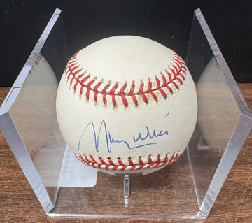Maury Wills Signed Autographed Baseball 2001 Topps Archives