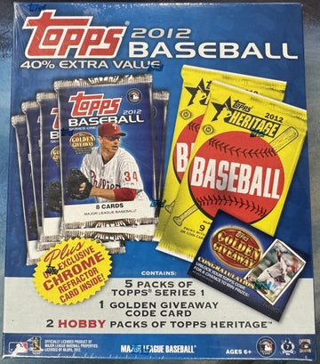 2012 Topps Baseball Value Box Factory Sealed