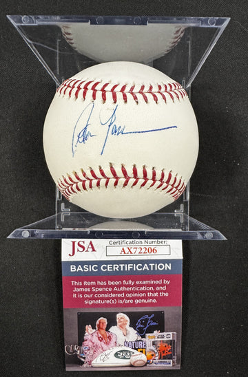 Peter Gammons Signed Autographed Rawlings OML Baseball JSA