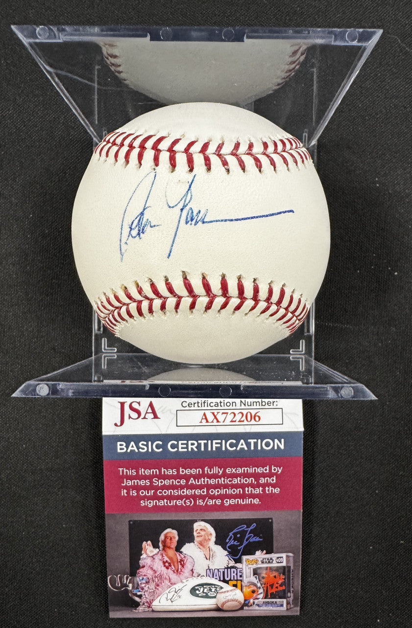 Peter Gammons Signed Autographed Rawlings OML Baseball JSA