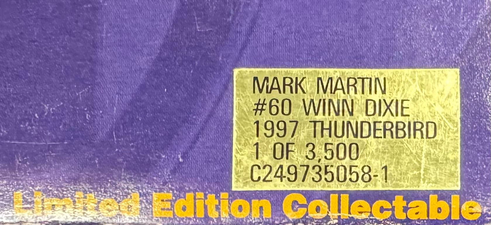 Mark Martin #60 Winn Dixie 1997 Action Racing Elite 1:24 Diecast Car /3500