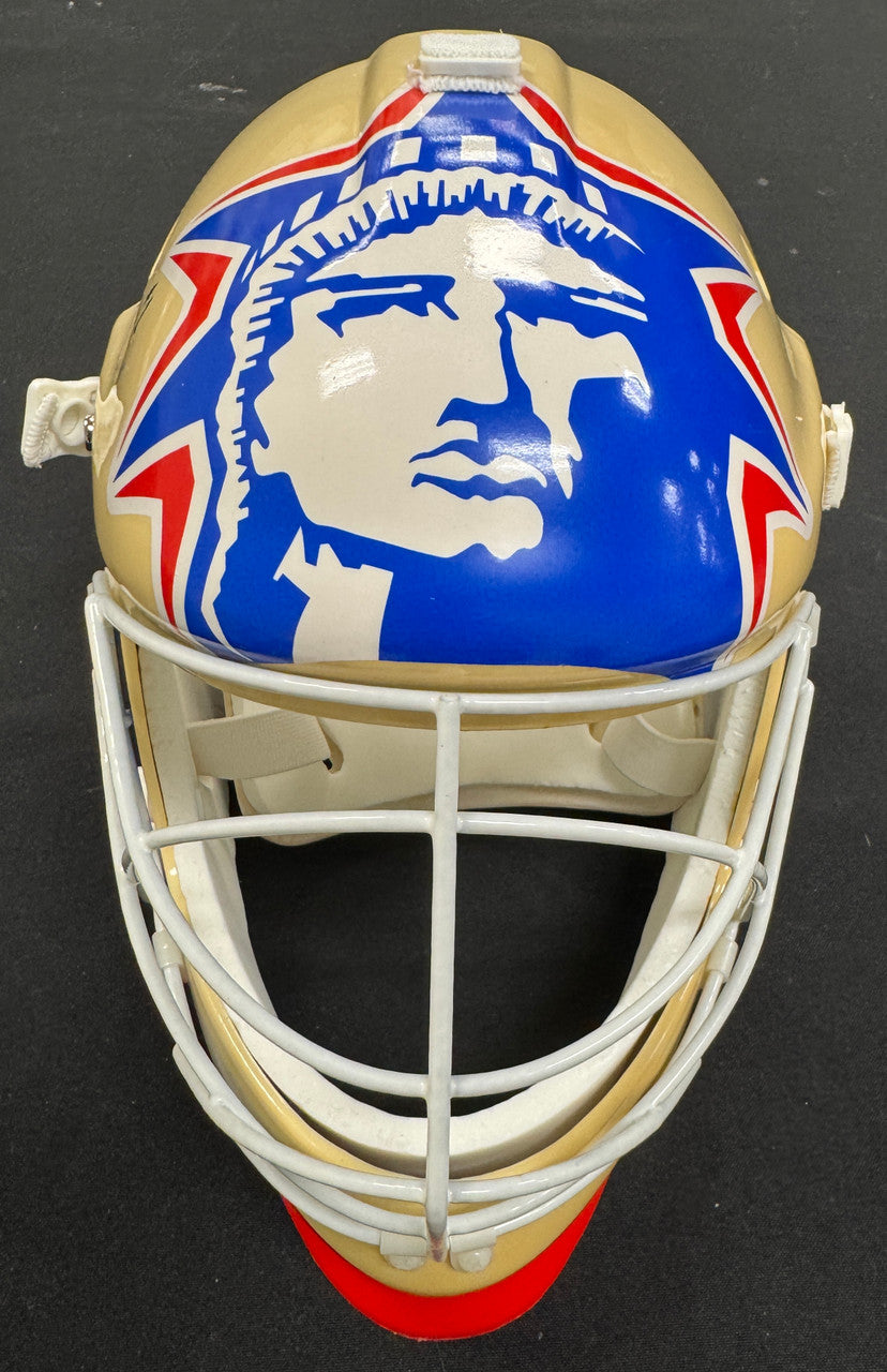Eddie Giacomin Signed Autographed Inscribed Full Size Goalie Mask JSA