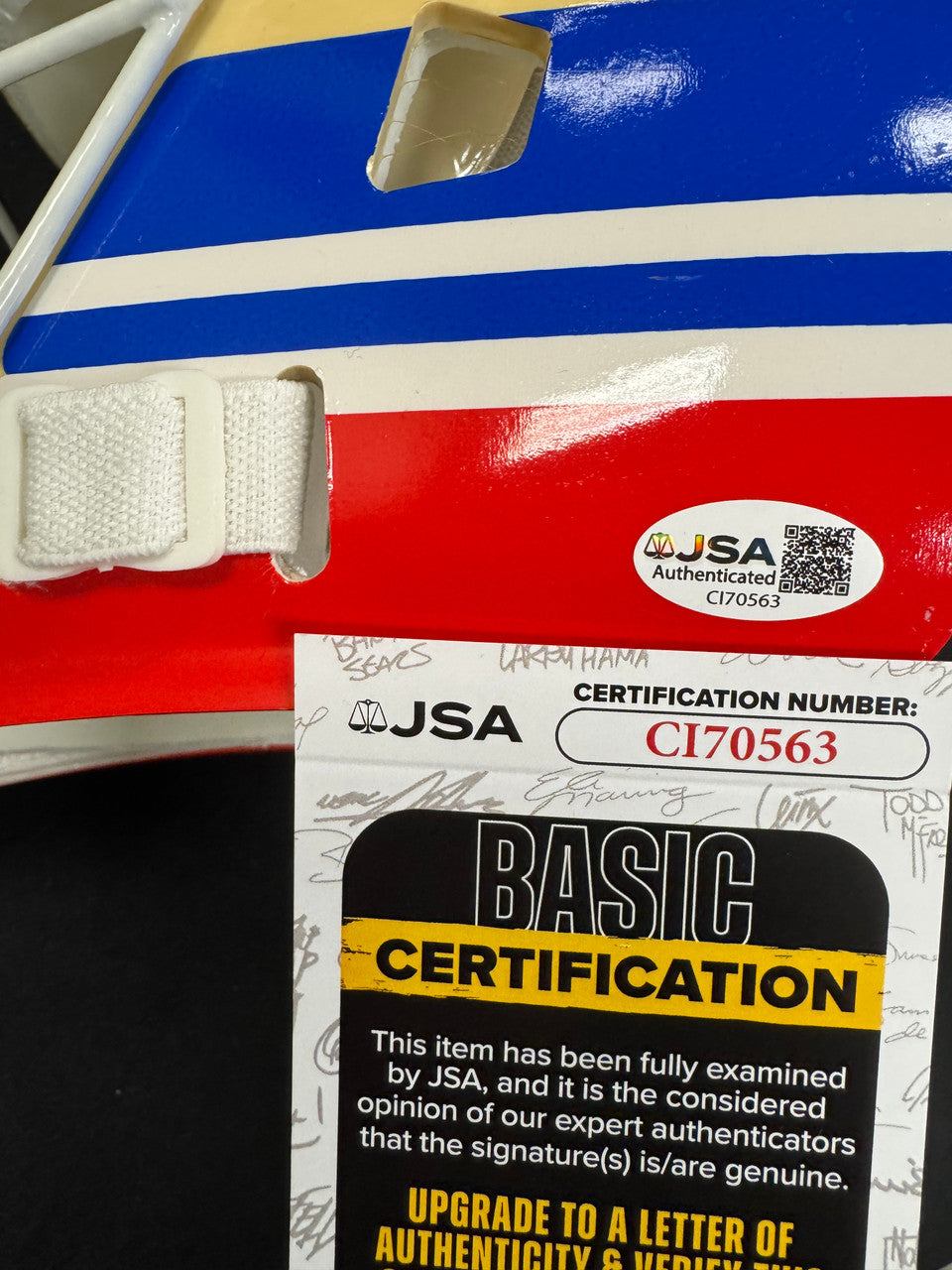 Eddie Giacomin Signed Autographed Inscribed Full Size Goalie Mask JSA