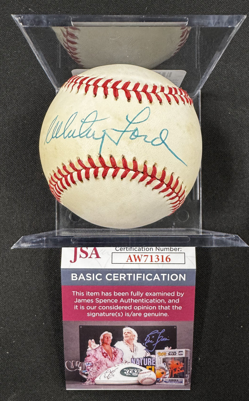 Whitey Ford Signed Autographed Rawlings OAL Baseball JSA