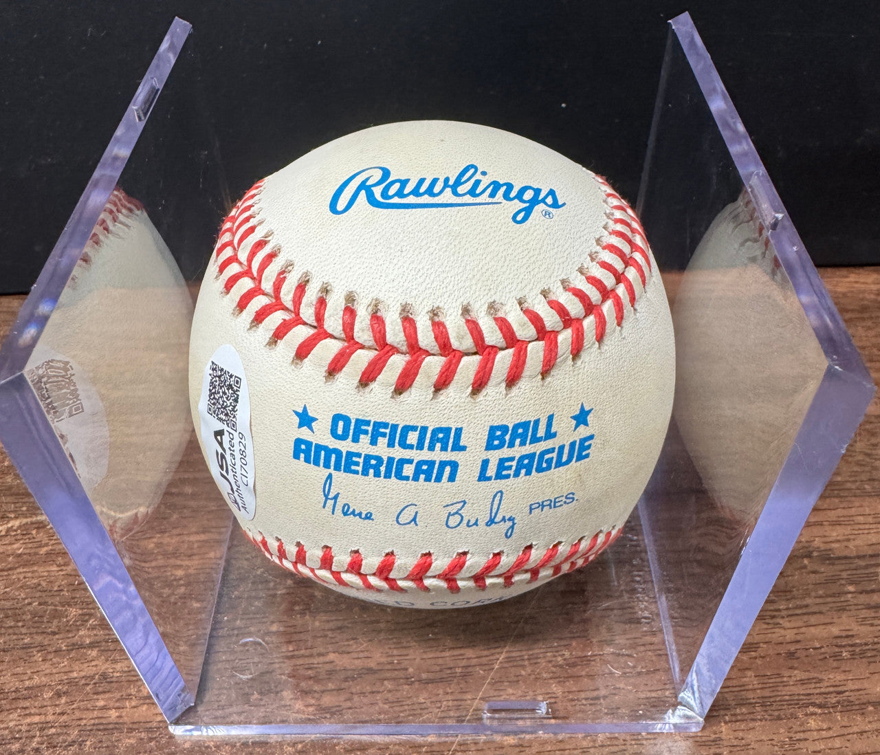 Ken Griffey Jr. Signed Autographed Rawlings OAL Baseball Nintendo JSA