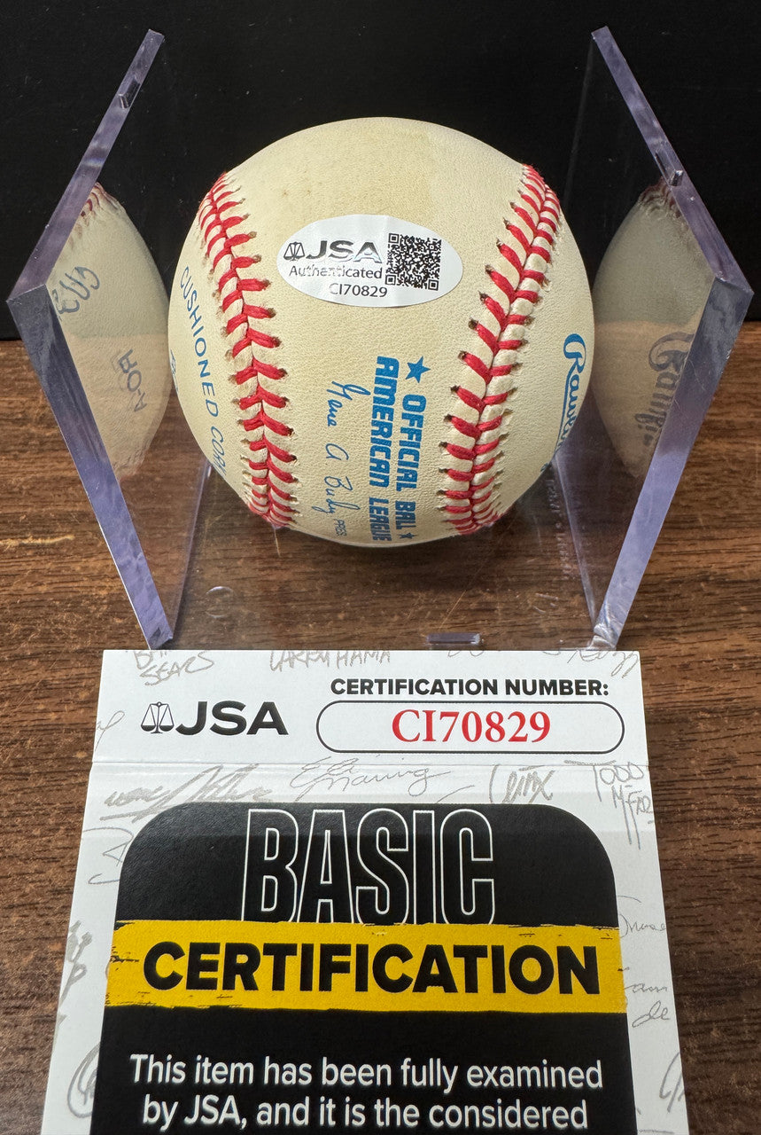 Ken Griffey Jr. Signed Autographed Rawlings OAL Baseball Nintendo JSA