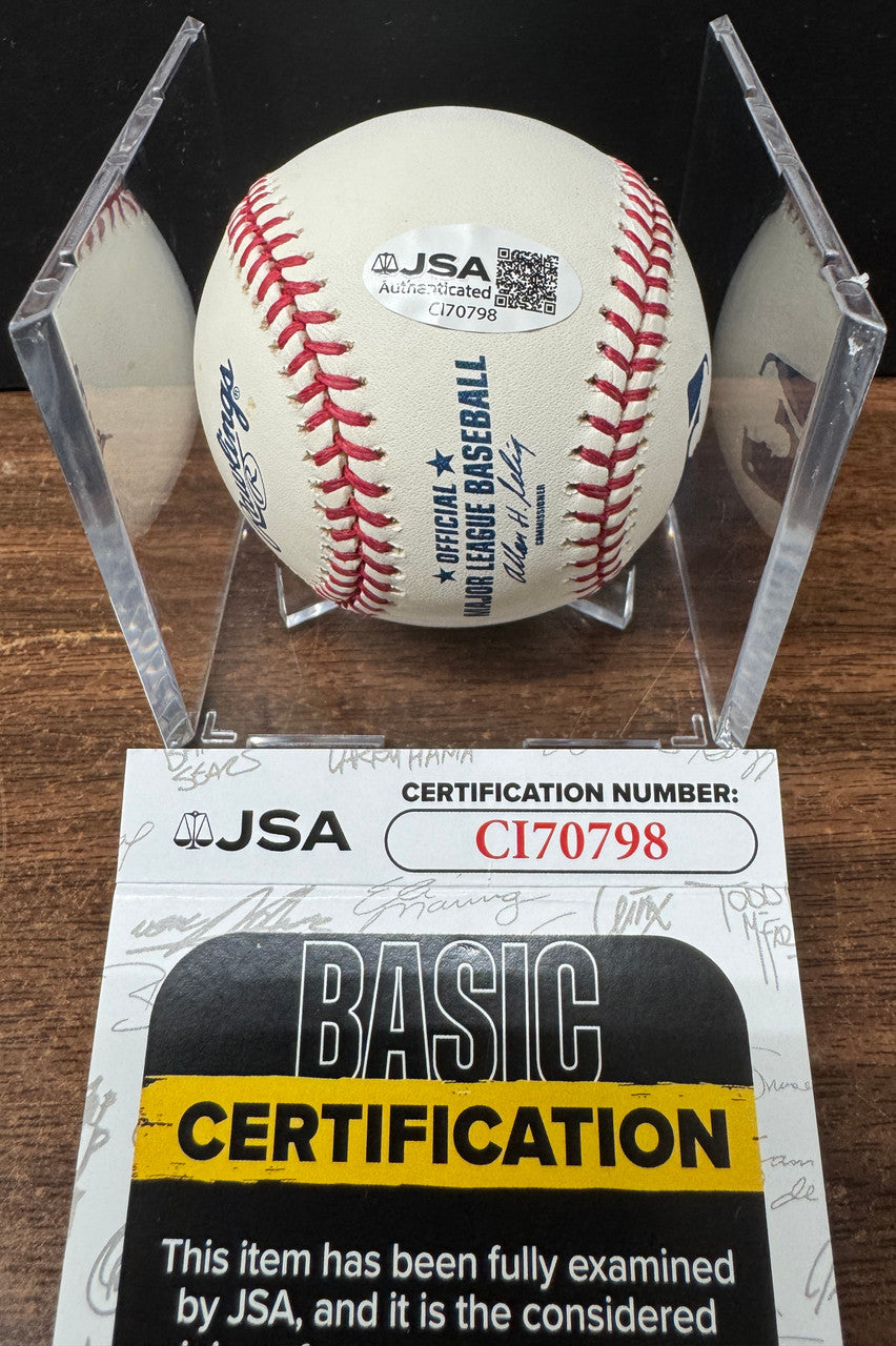 Willie McCovey Signed Autographed Inscribed Rawlings OML Baseball "521 HR's" JSA