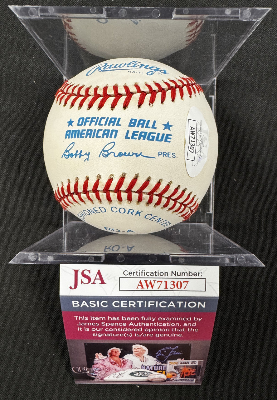 Jim Palmer Signed Autographed Rawlings OAL Baseball JSA
