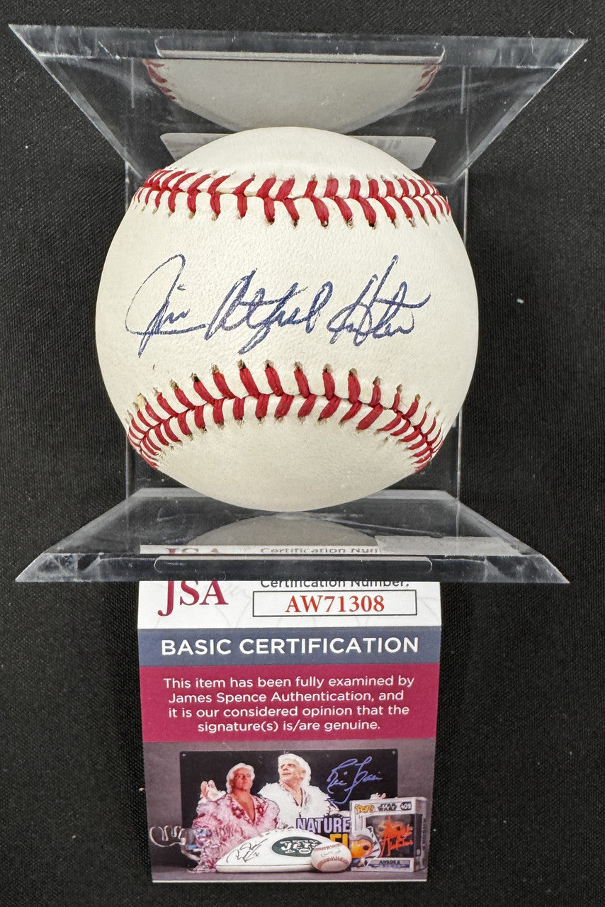 Jim Catfish Hunter Signed Autographed Rawlings Official League Baseball JSA