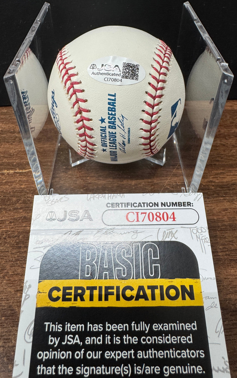 Ryne Sandberg Signed Autographed Inscribed Rawlings OML Baseball JSA