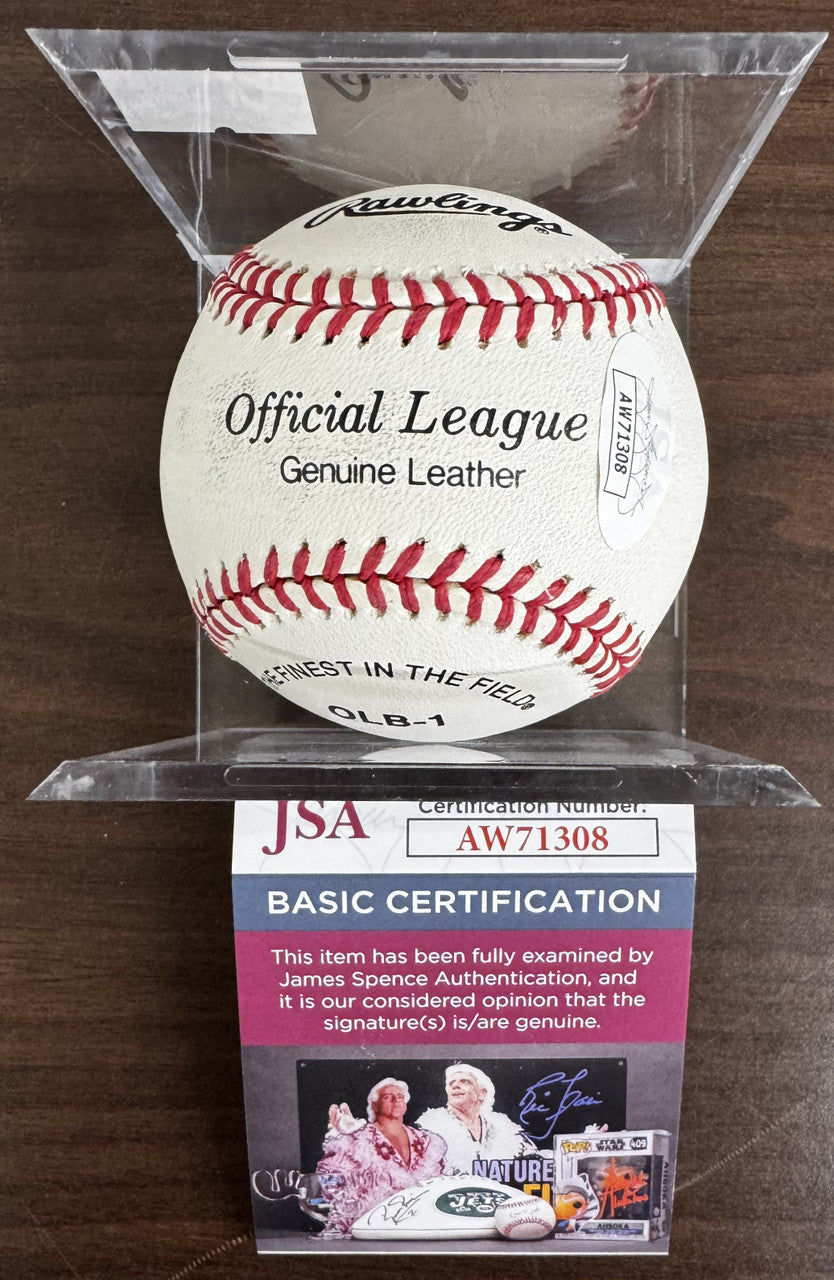 Jim Catfish Hunter Signed Autographed Rawlings Official League Baseball JSA