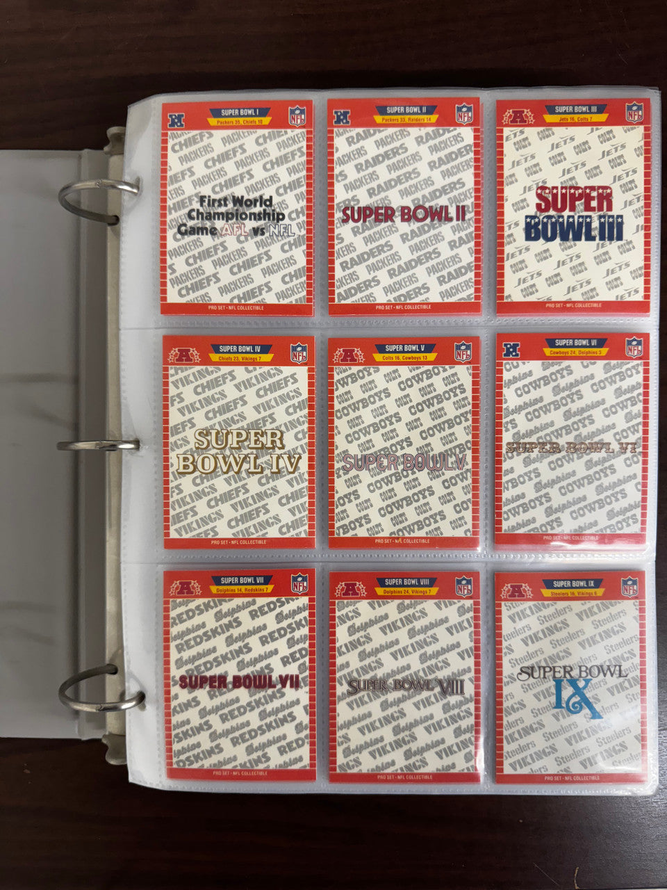 1989 Pro Set Football Complete Master Set (618) w/ Super Bowl + Announcer Sets