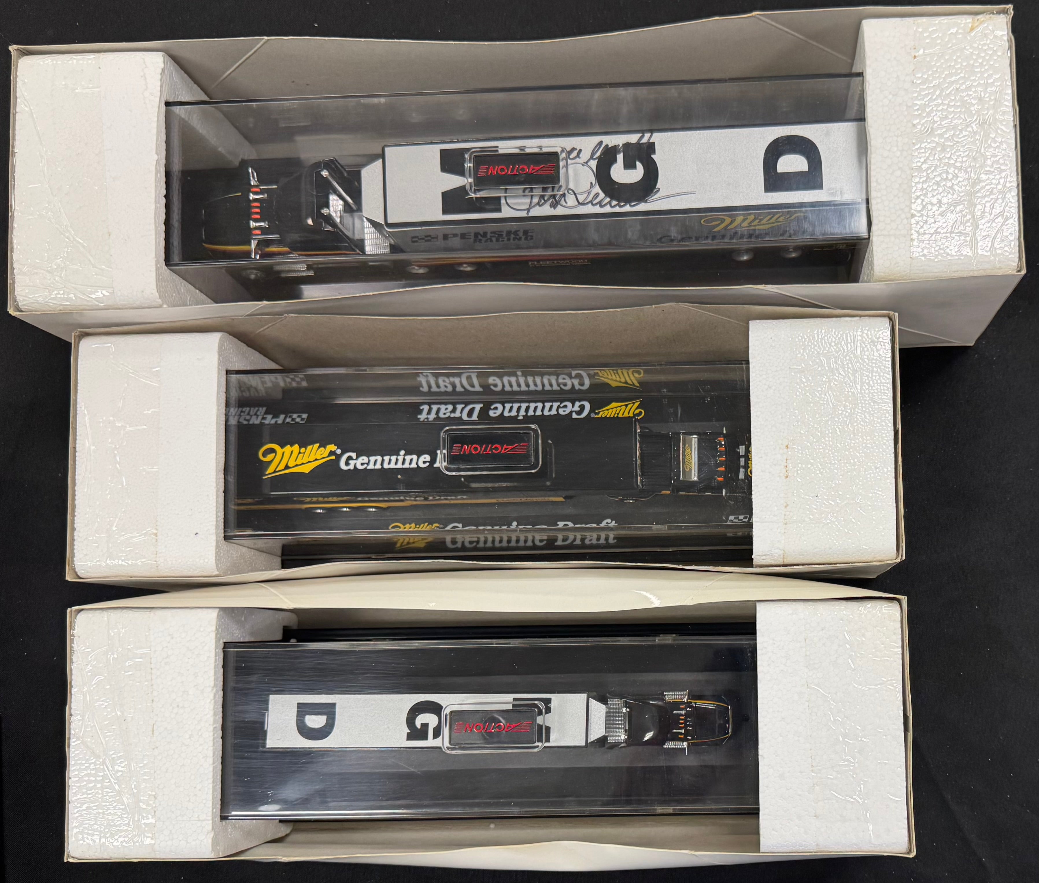 Rusty Wallace #2 Miller Draft Full Diecast Nascar Race Set W/ Penske Auto