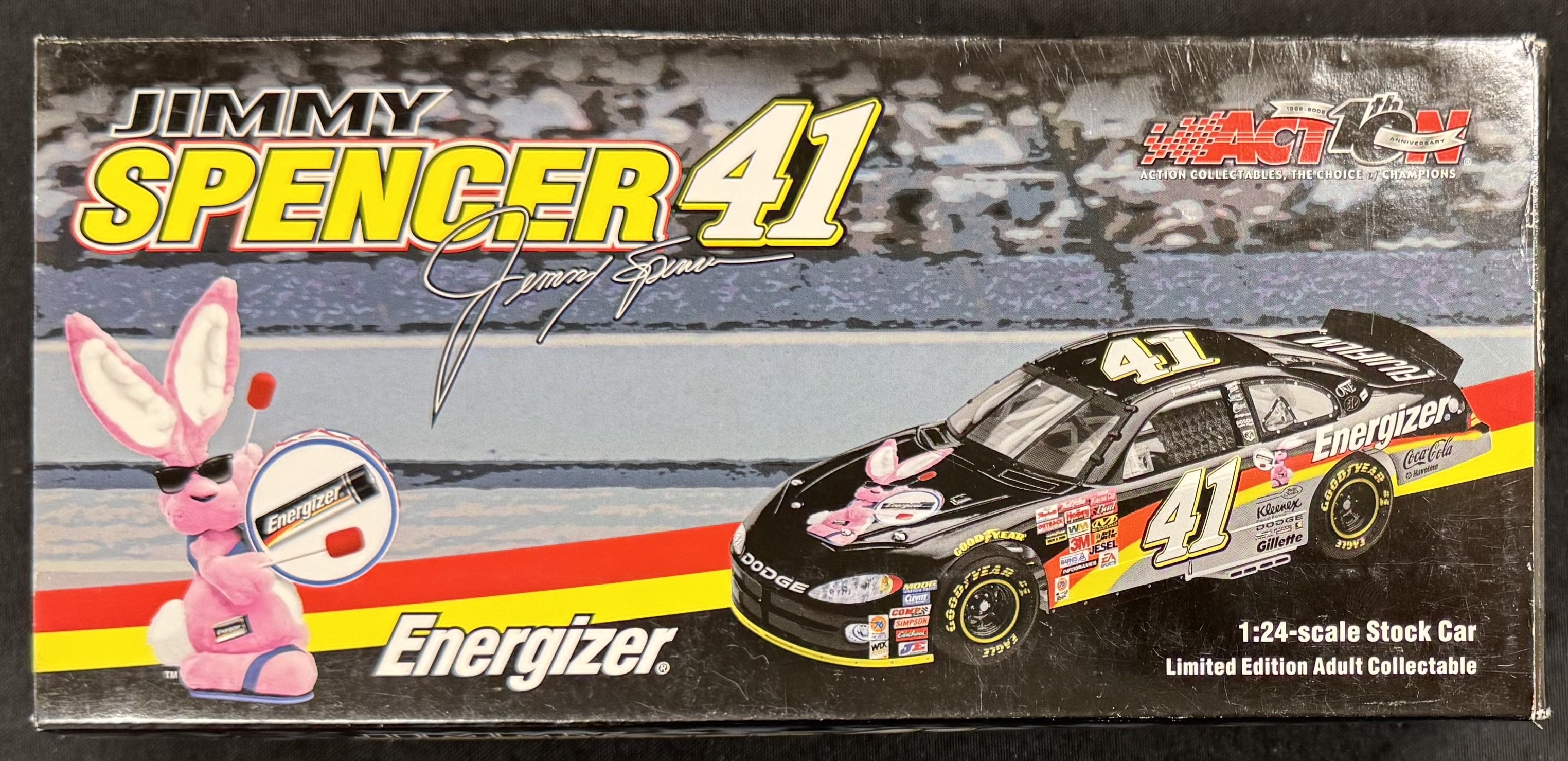 Jimmy Spencer #41 Energizer 2002 Intrepid Action Racing 1:24 Diecast Car /6168