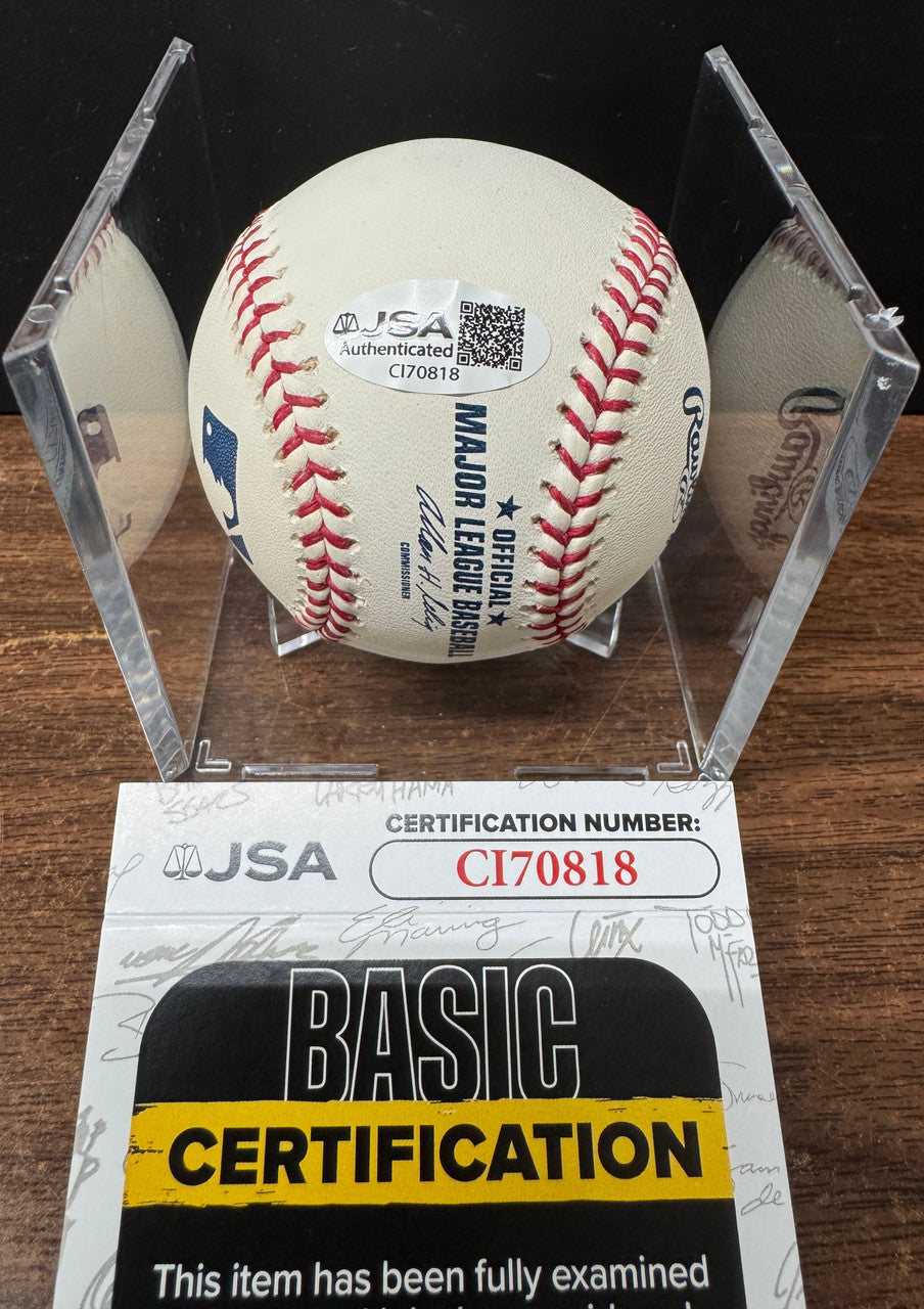Joe Torre Signed Autographed Rawlings OML Baseball JSA