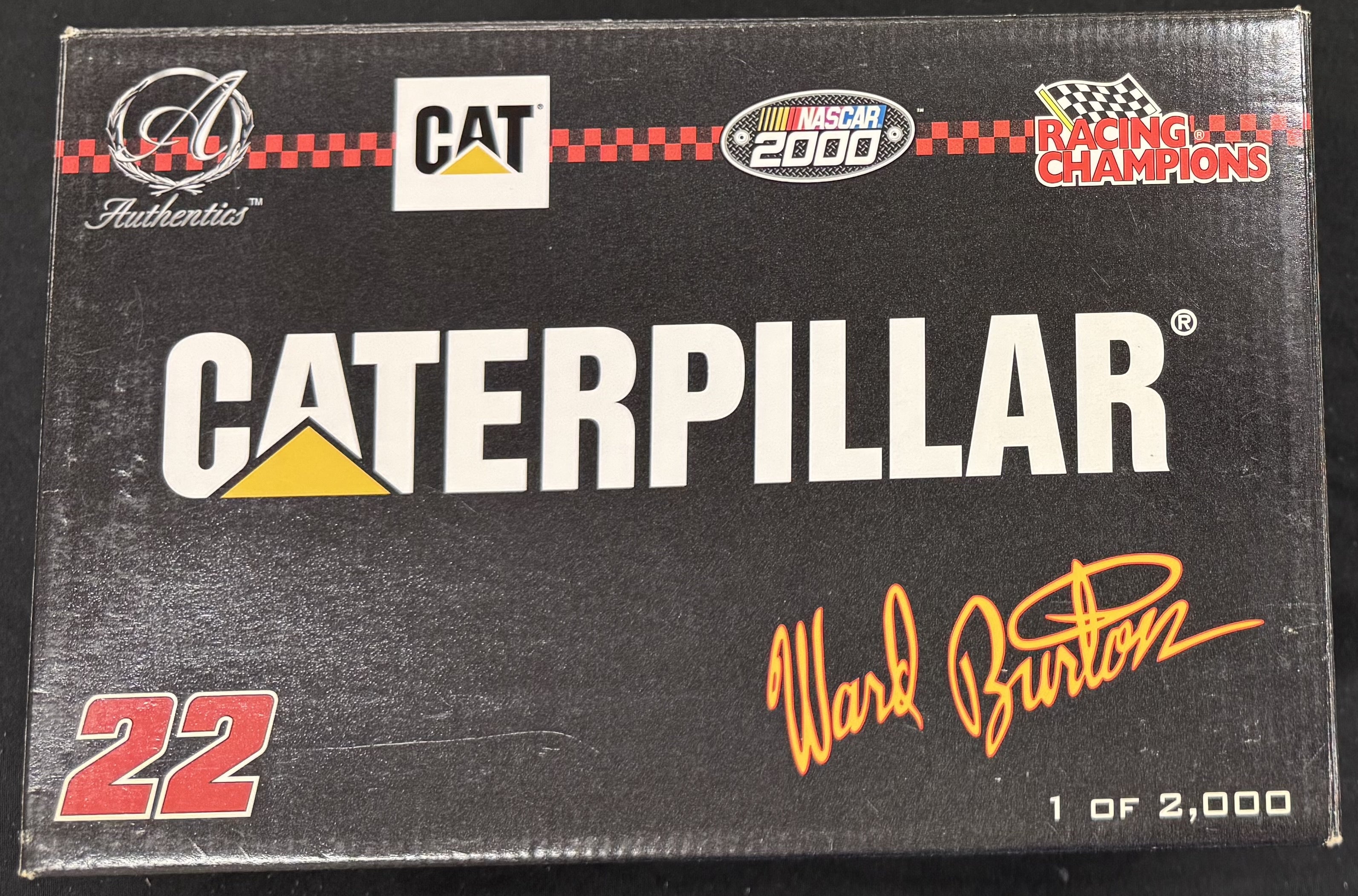 Ward Burton #22 Caterpillar Racing Champions Authentics 1:24 Diecast Car /2000