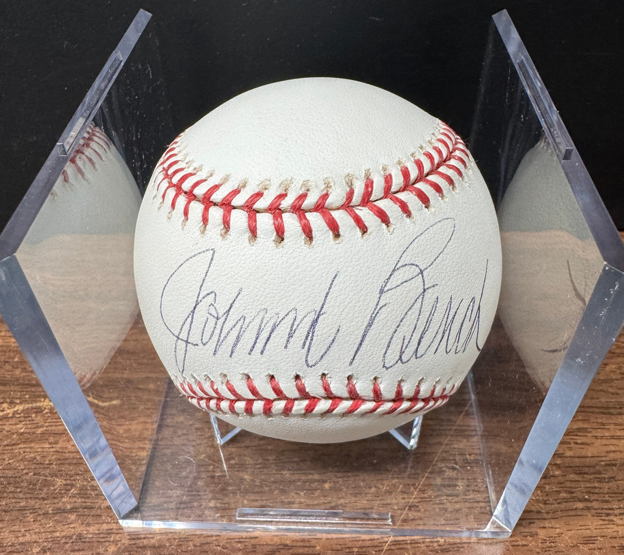 Johnny Bench Signed Autographed Rawlings OML Baseball JSA *793