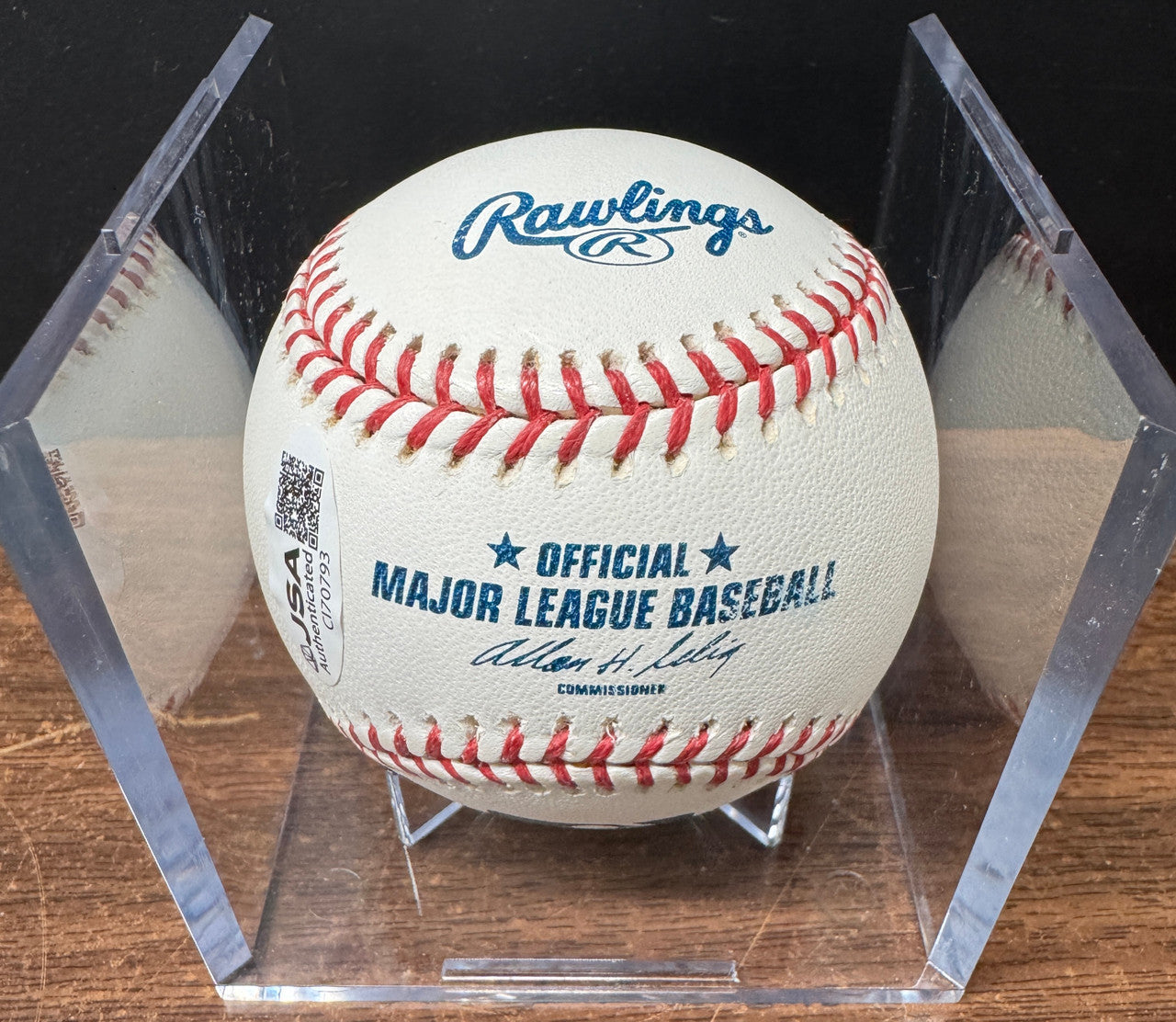 Johnny Bench Signed Autographed Rawlings OML Baseball JSA *793
