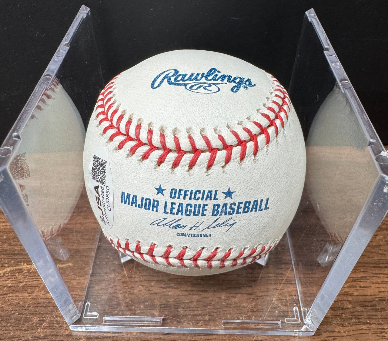 Jorge Posada Signed Autographed Rawlings OML Baseball JSA
