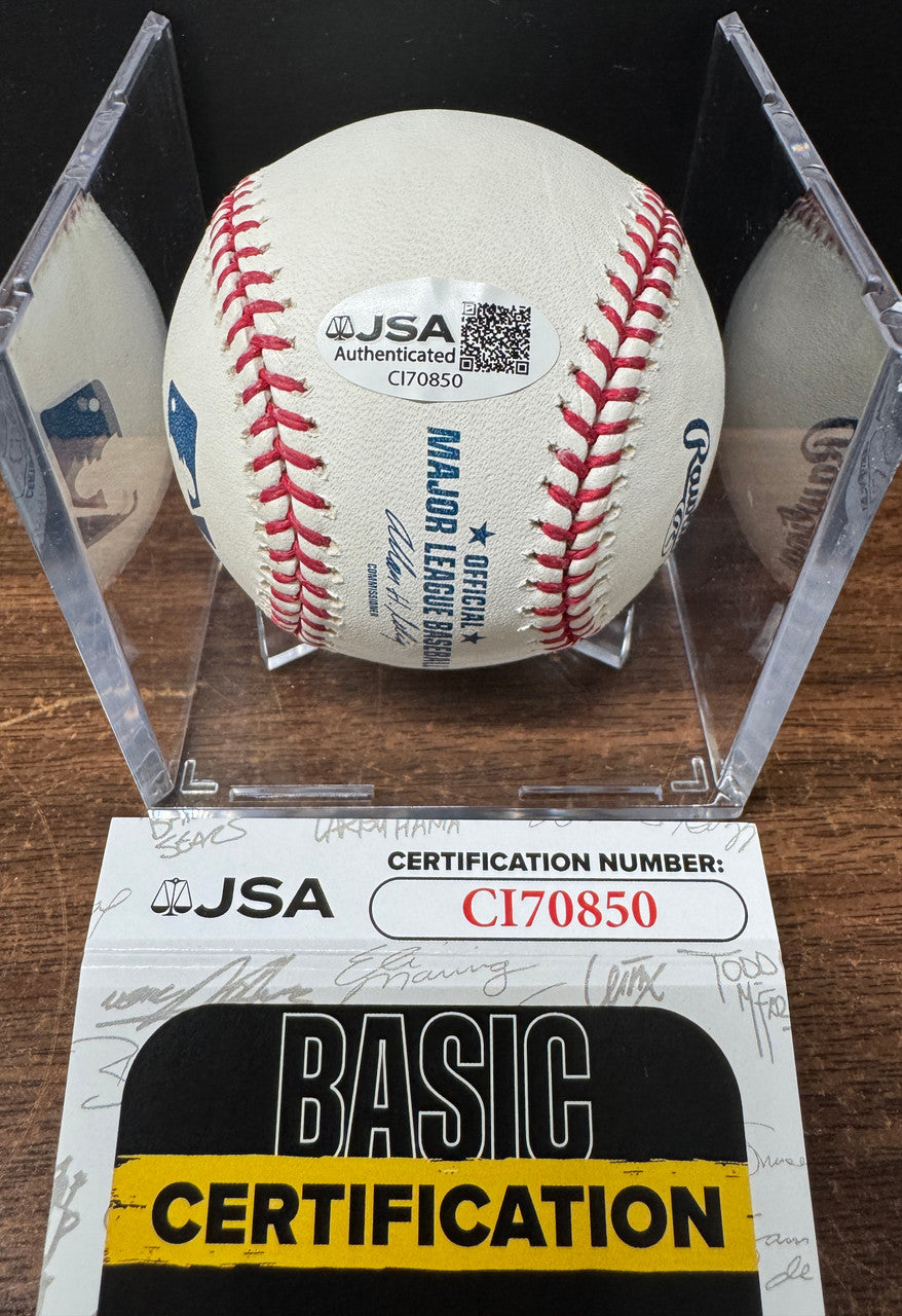 Jorge Posada Signed Autographed Rawlings OML Baseball JSA