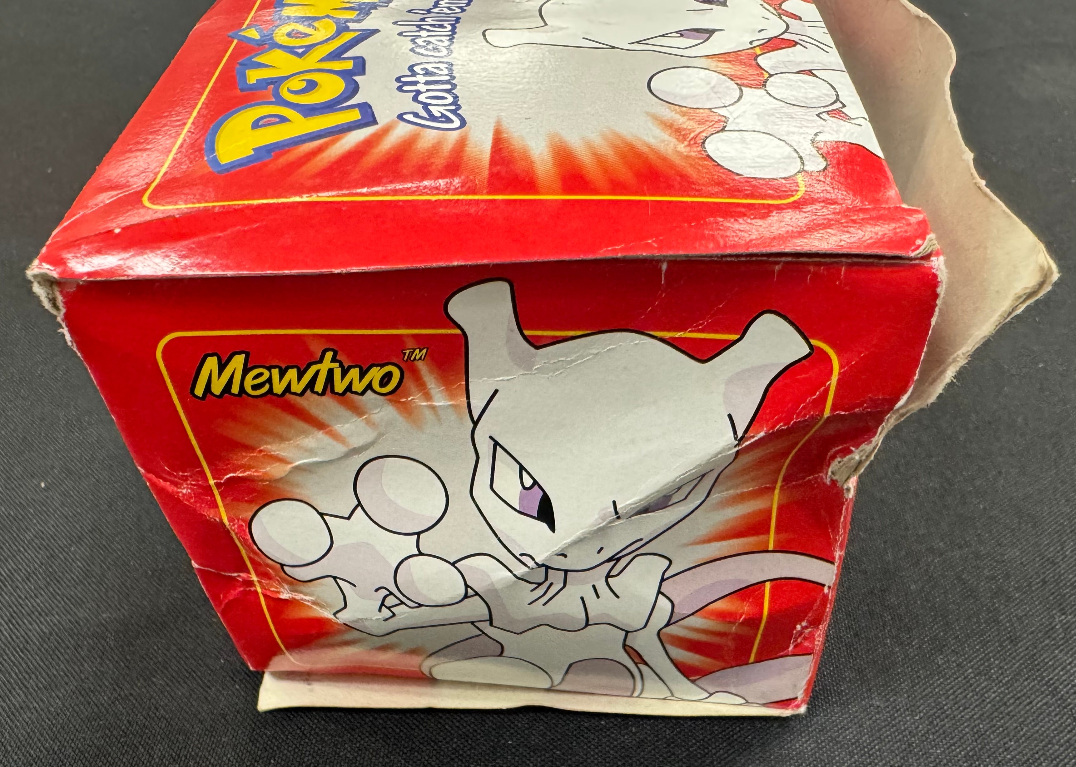 1999 Pokemon Burger King Mewtwo 23kt Gold Card in Red Box READ