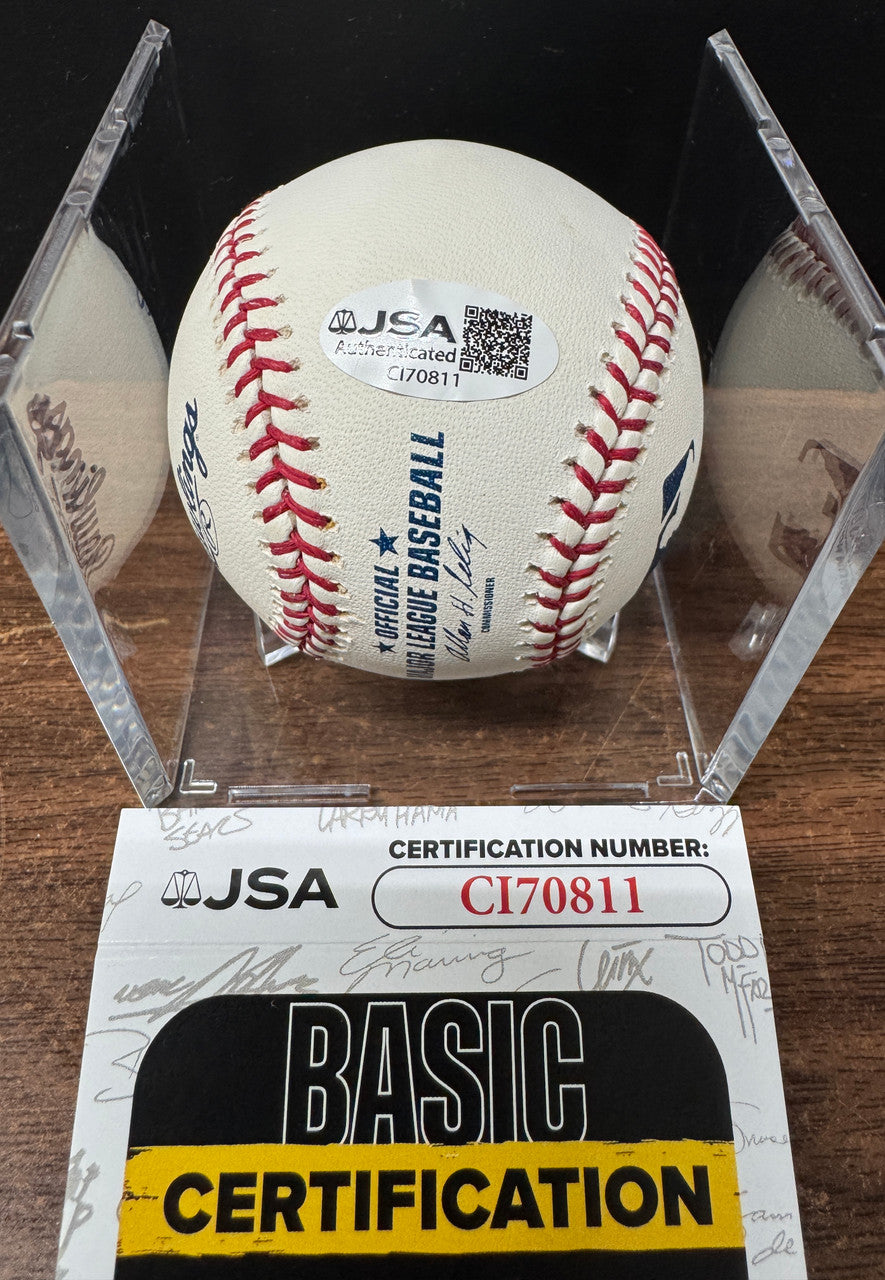 Ryne Sandberg Signed Autographed Inscribed Rawlings OML Baseball JSA *811