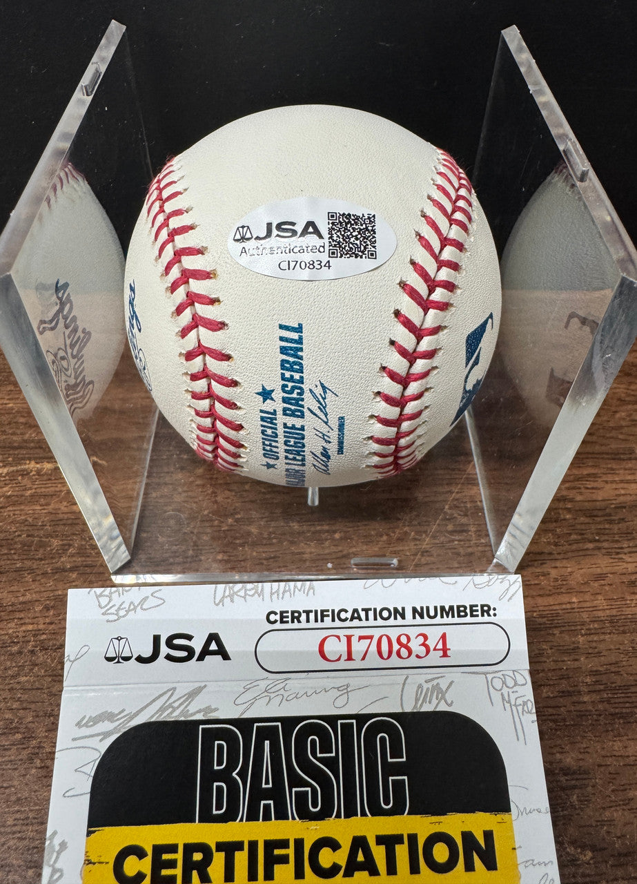 Kirk Gibson Signed Autographed Rawlings OML Baseball JSA *834