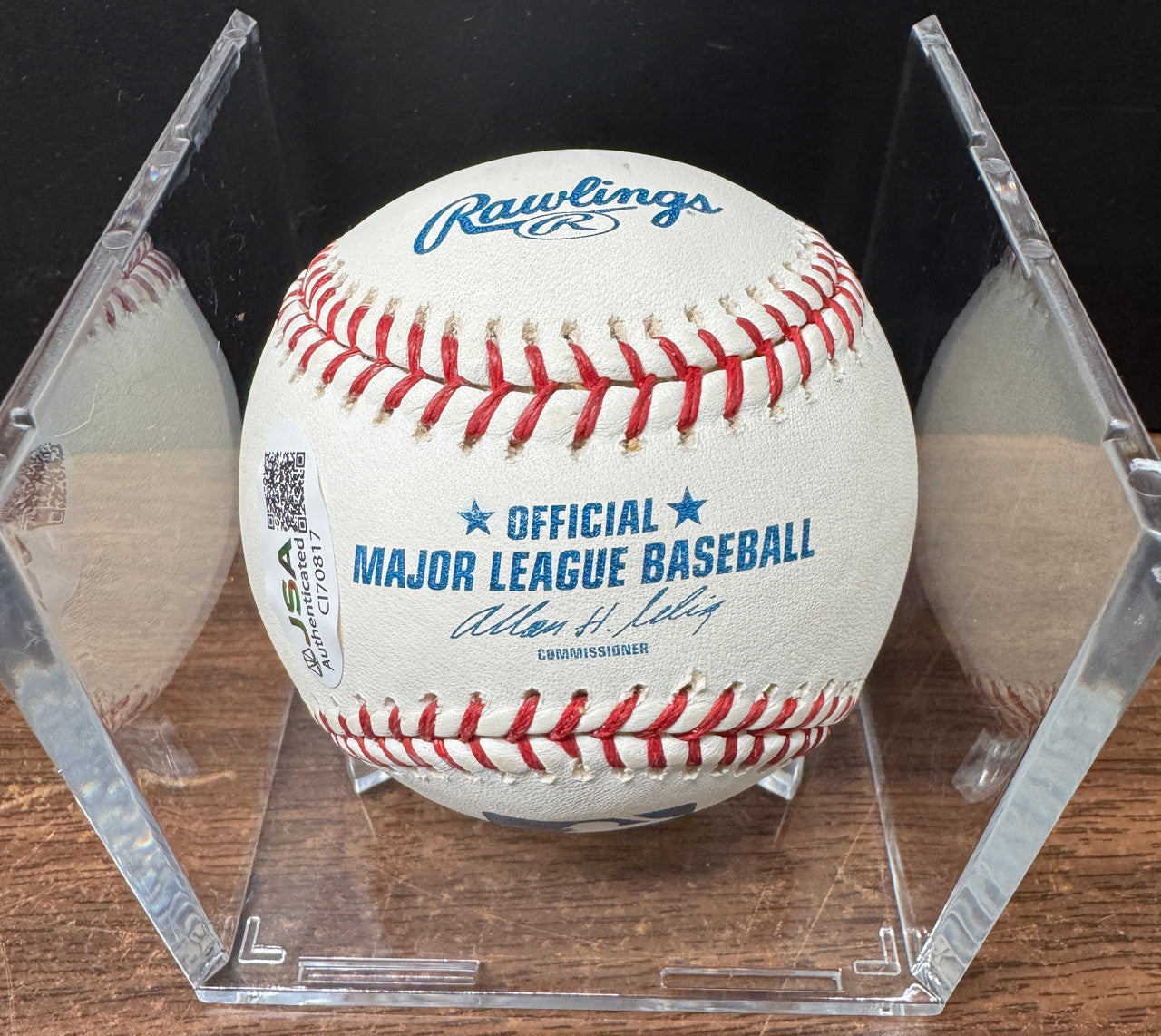 Ryne Sandberg Signed Autographed Rawlings OML Baseball JSA *817