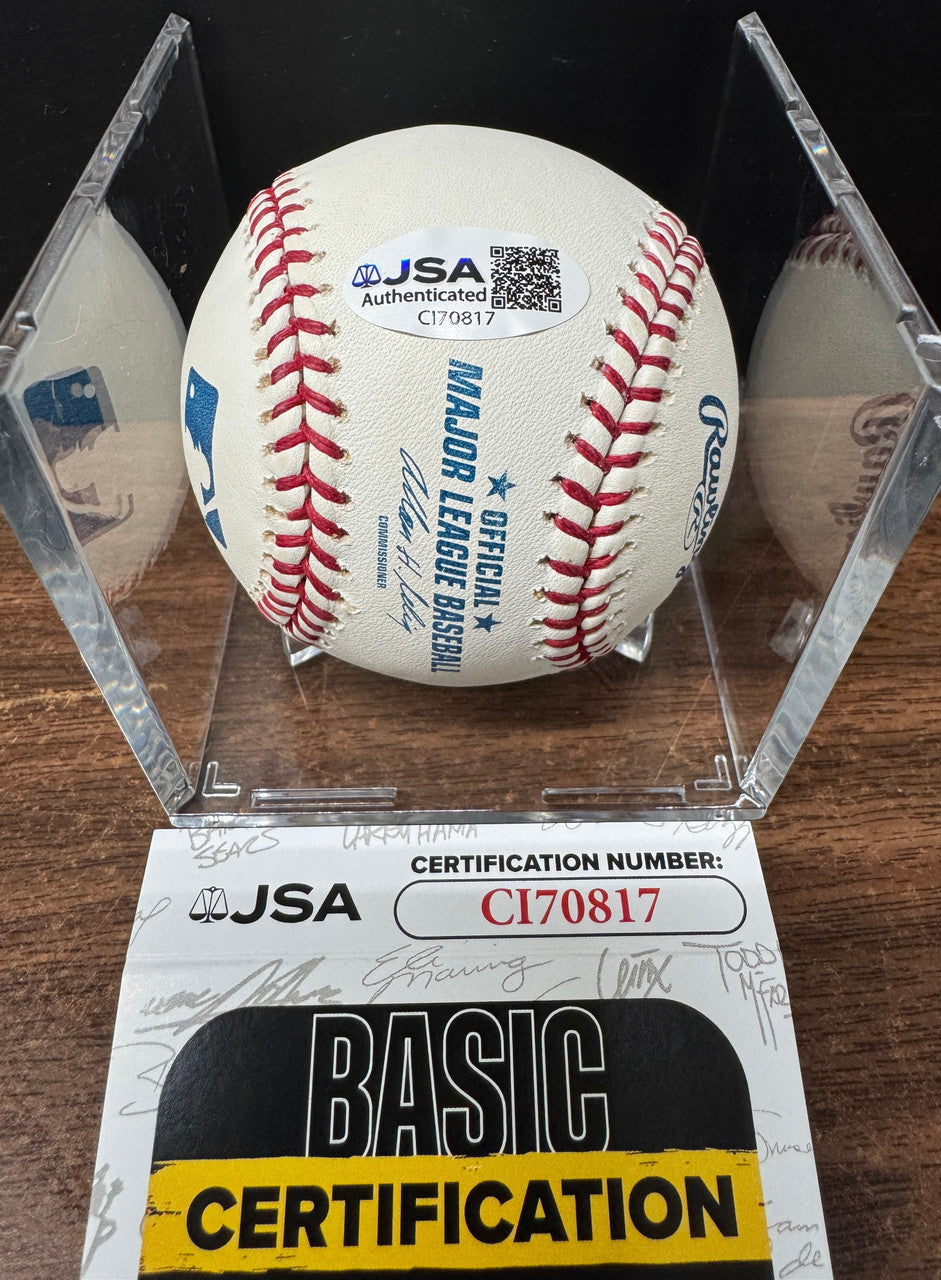 Ryne Sandberg Signed Autographed Rawlings OML Baseball JSA *817