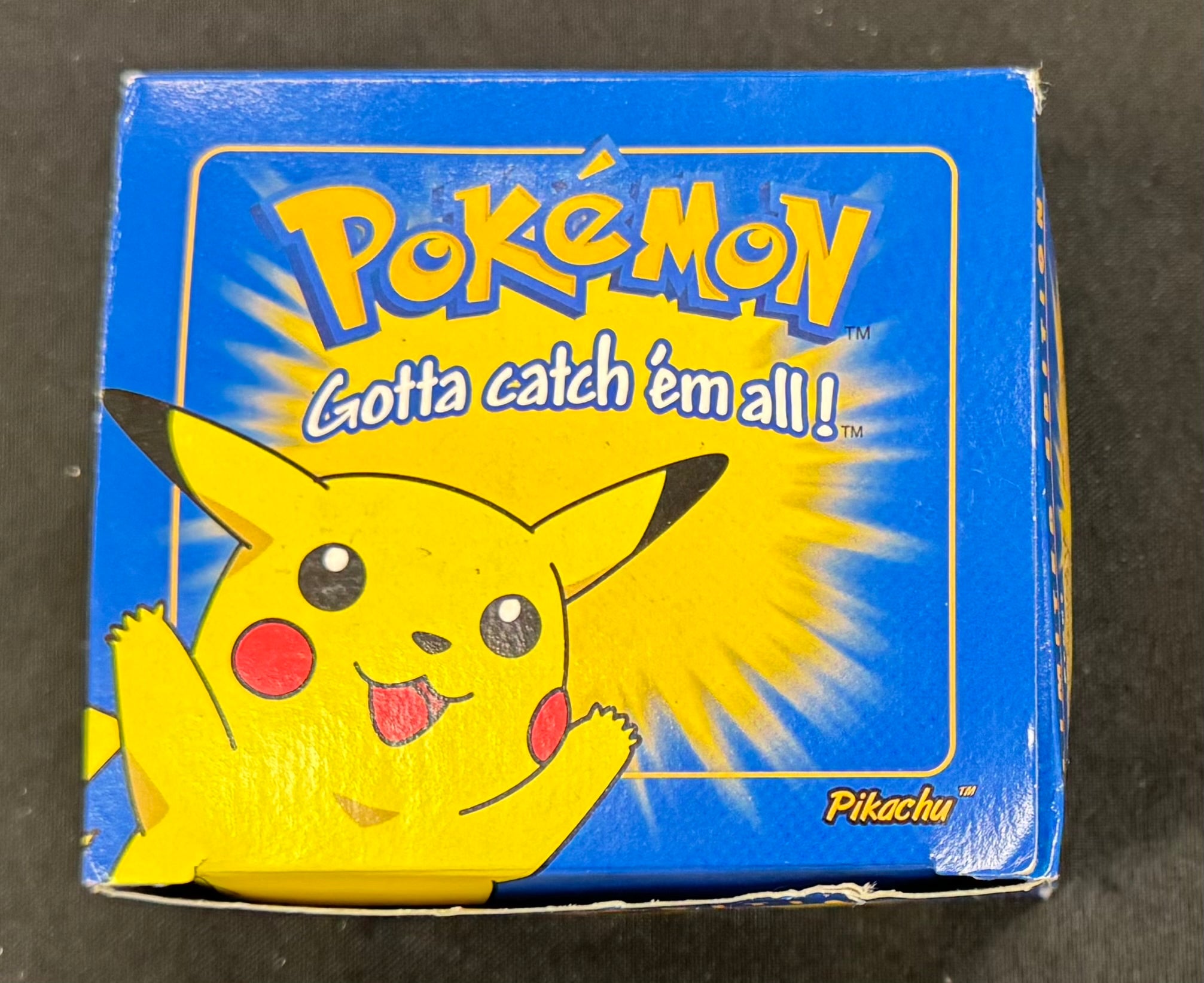 1999 Pokemon Burger King Pikachu 23kt Gold Card in Blue Box READ