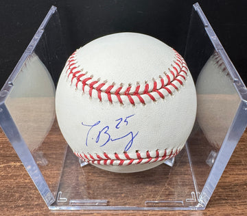 Javier Baez Signed Autographed Rawlings OML Baseball JSA *838