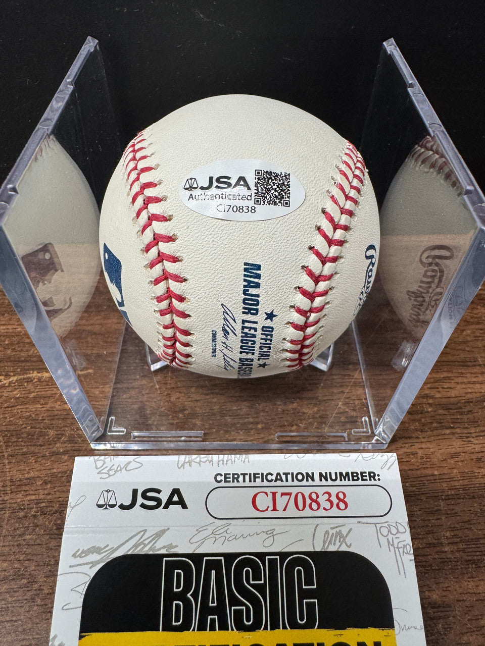 Javier Baez Signed Autographed Rawlings OML Baseball JSA *838