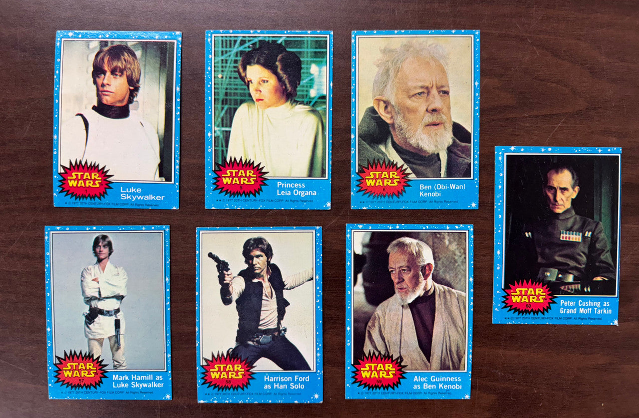 1977 Topps Star Wars Series 1 Complete Set (66) W/ Stickers (11) EX-NM
