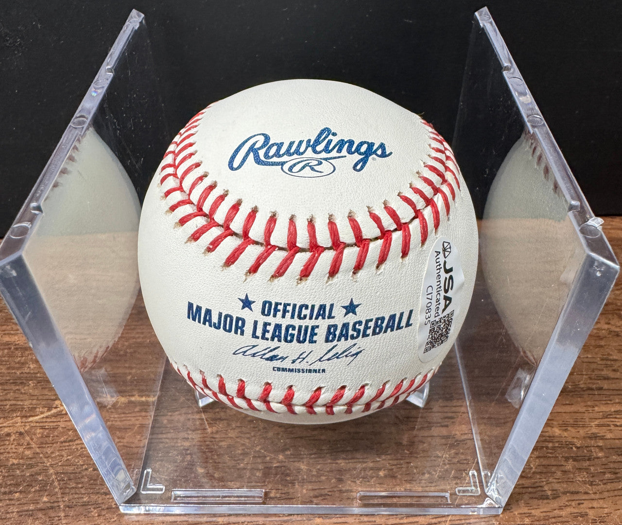 Kirk Gibson Signed Autographed Rawlings OML Baseball JSA *835