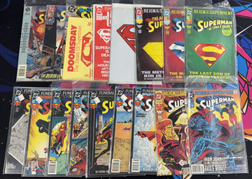 DC Comics Death of Superman/Funeral for a Friend Comic Book Lot NM