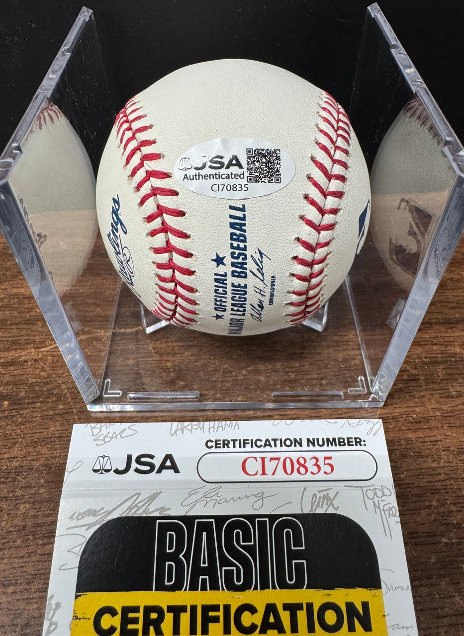 Kirk Gibson Signed Autographed Rawlings OML Baseball JSA *835