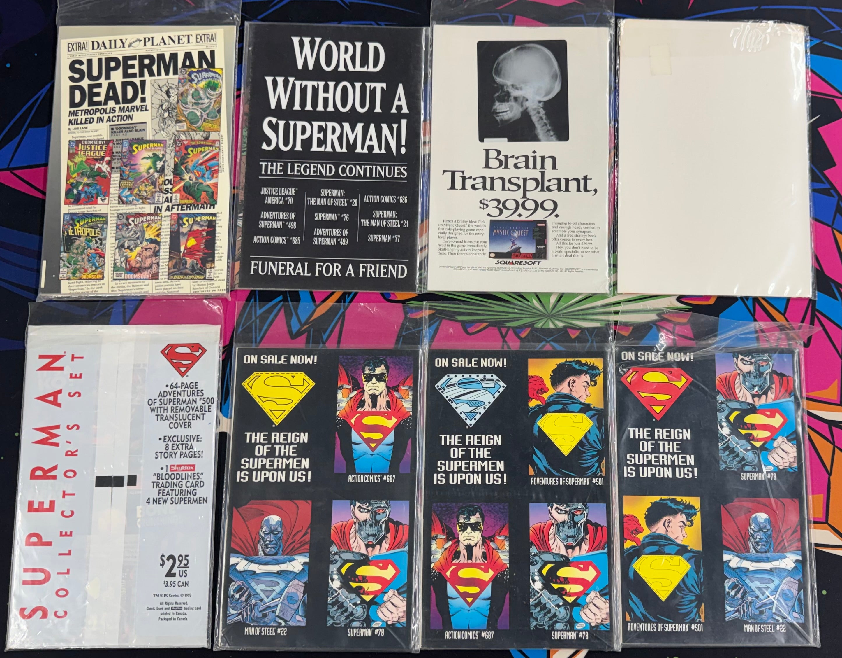 DC Comics Death of Superman/Funeral for a Friend Comic Book Lot NM