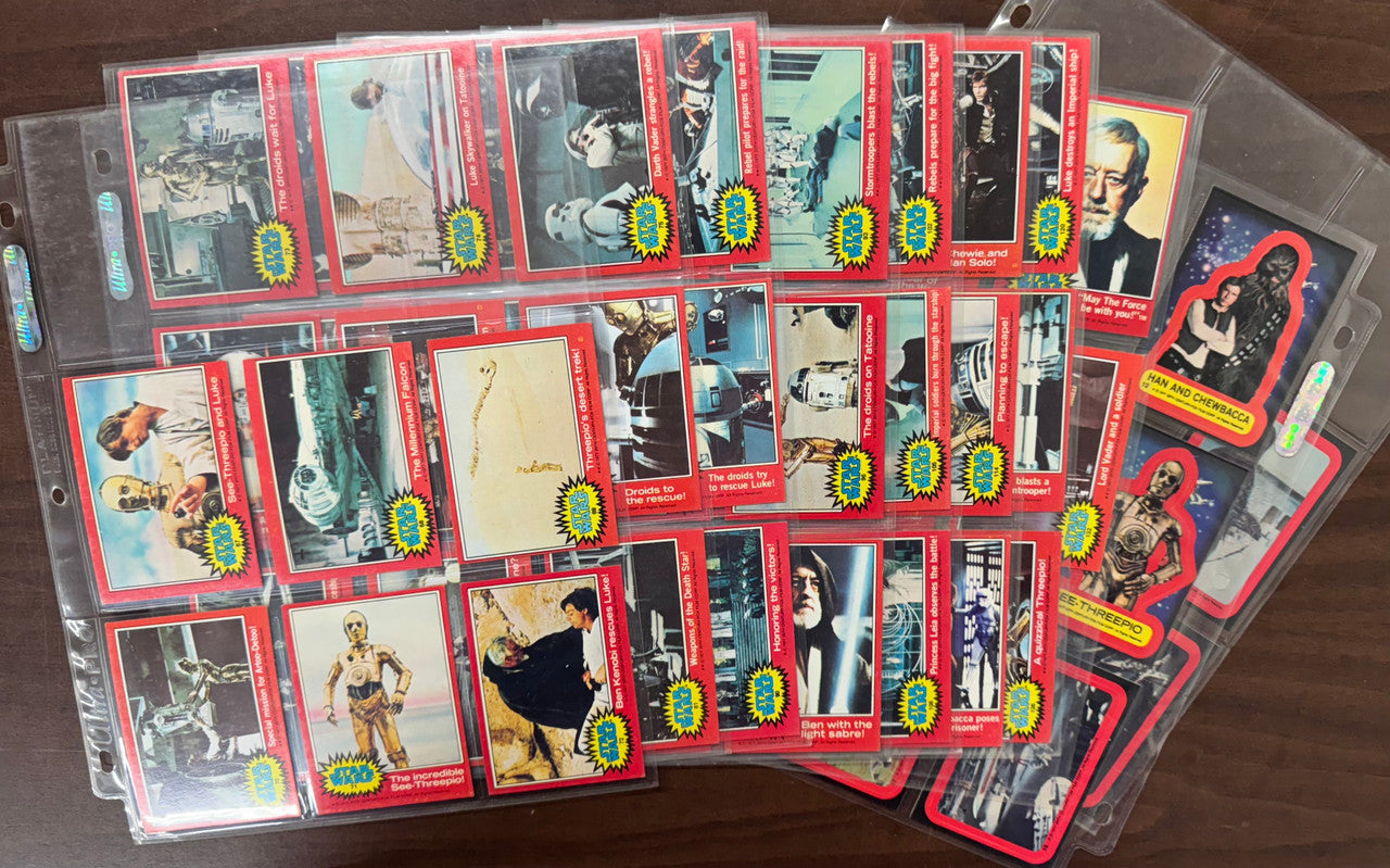 1977 Topps Star Wars Series 2 Complete Set (66) W/ Stickers (11) NM