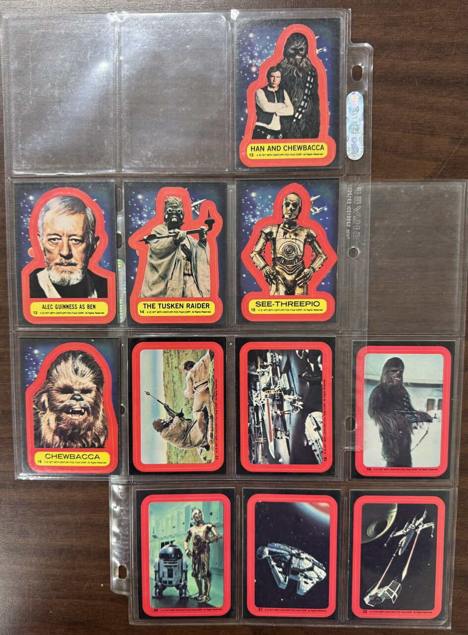 1977 Topps Star Wars Series 2 Complete Set (66) W/ Stickers (11) NM