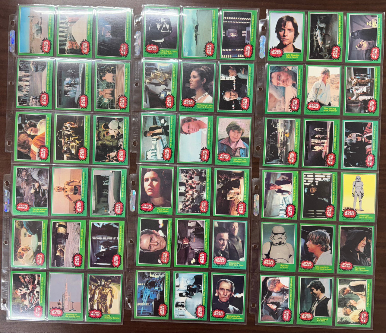 1977 Topps Star Wars Series 4 Complete Set (66) Fixed C3PO W/ Stickers (11) NM