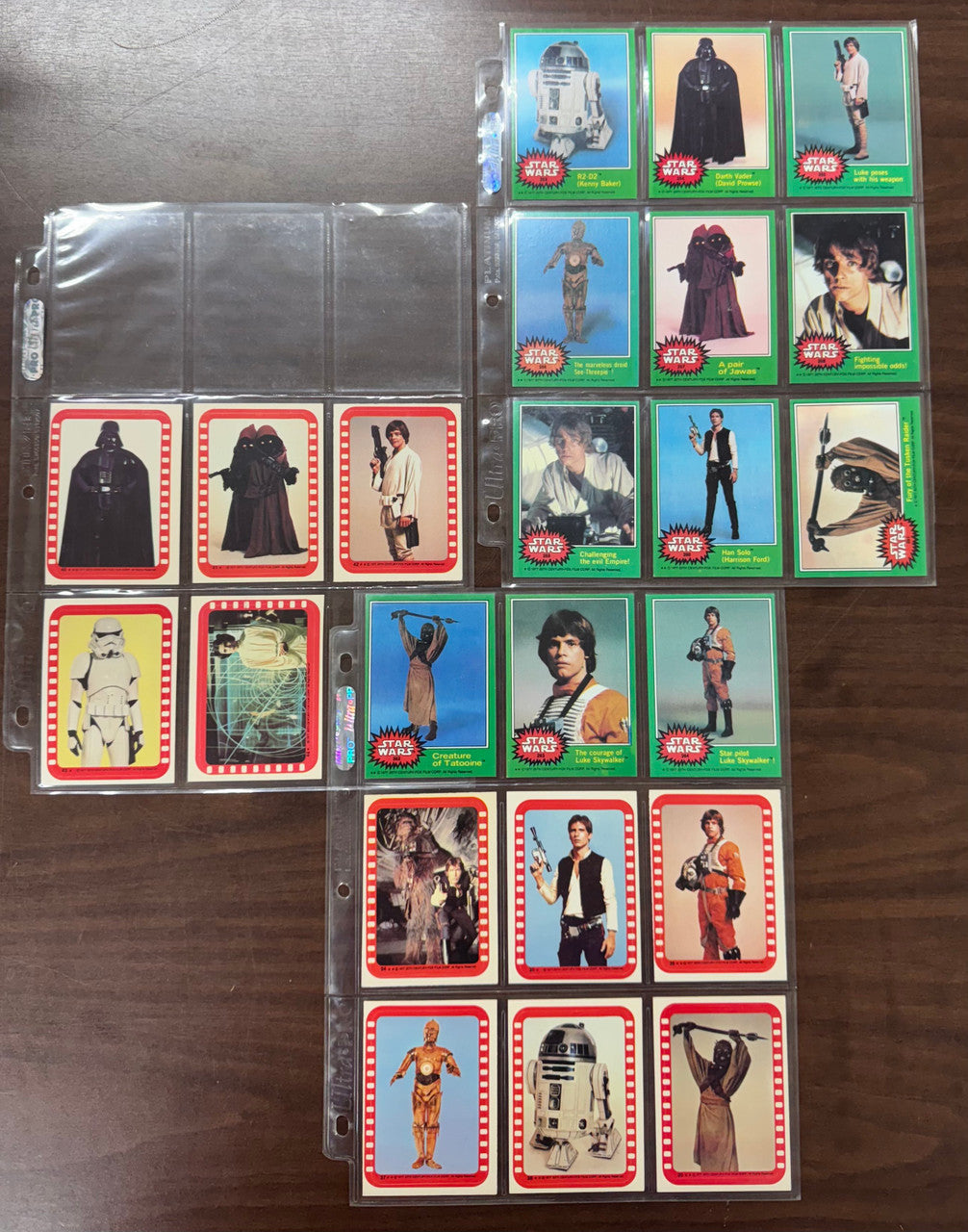 1977 Topps Star Wars Series 4 Complete Set (66) Fixed C3PO W/ Stickers (11) NM