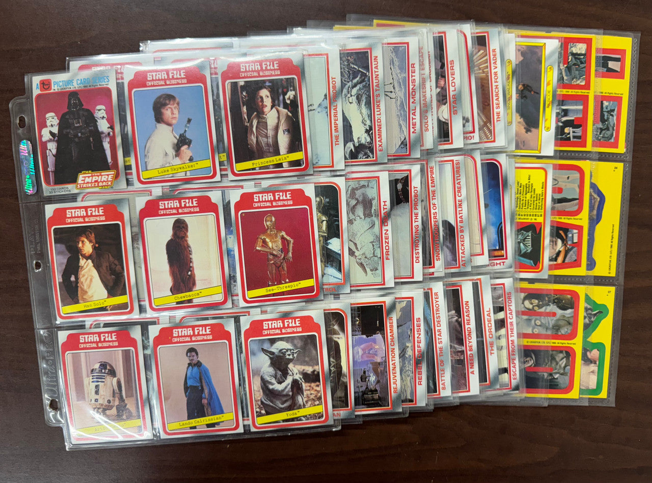 1980 Topps Empire Strikes Back Series 1 Complete Set (132) W/ Stickers (33) NM