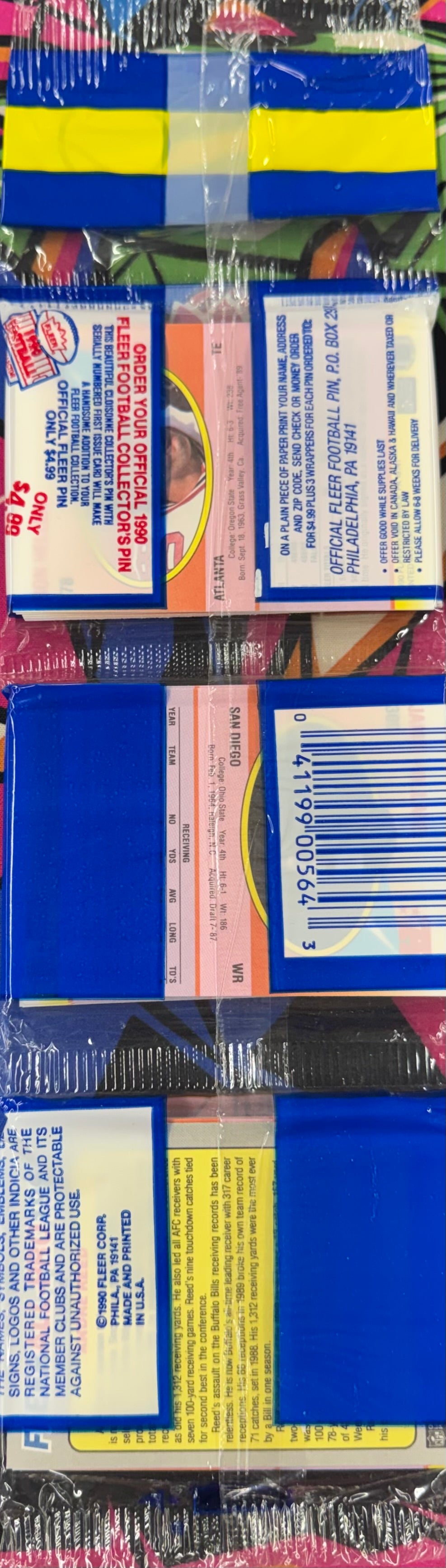 1990 Fleer Football Rack Pack