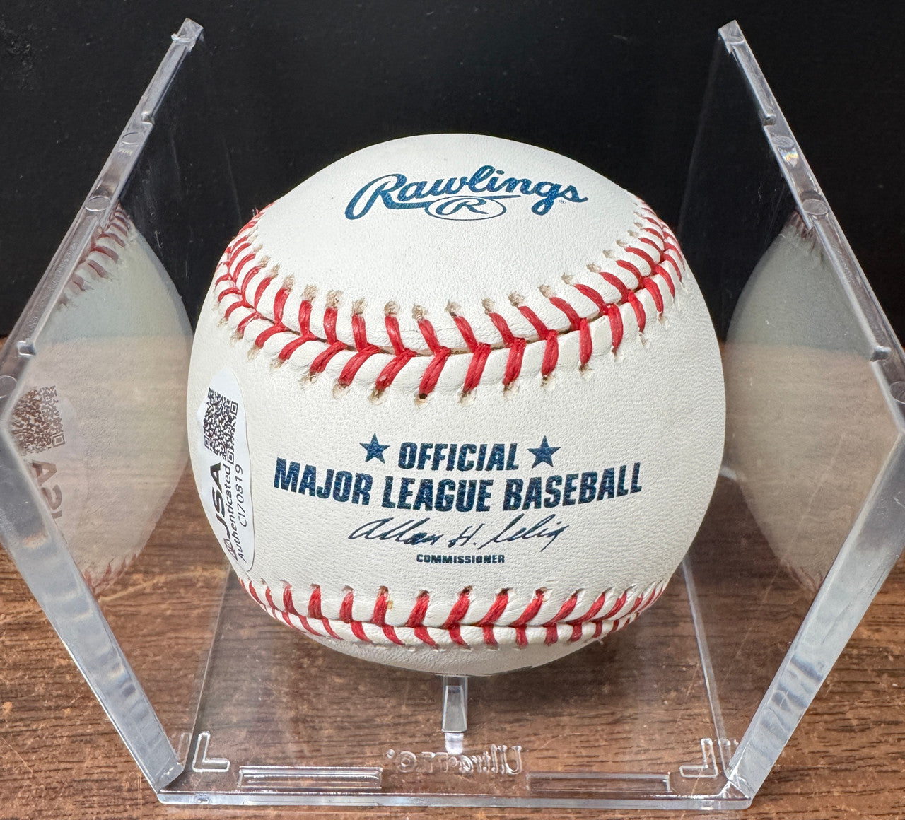 Al Kaline Signed Autographed Rawlings OML Baseball JSA *819