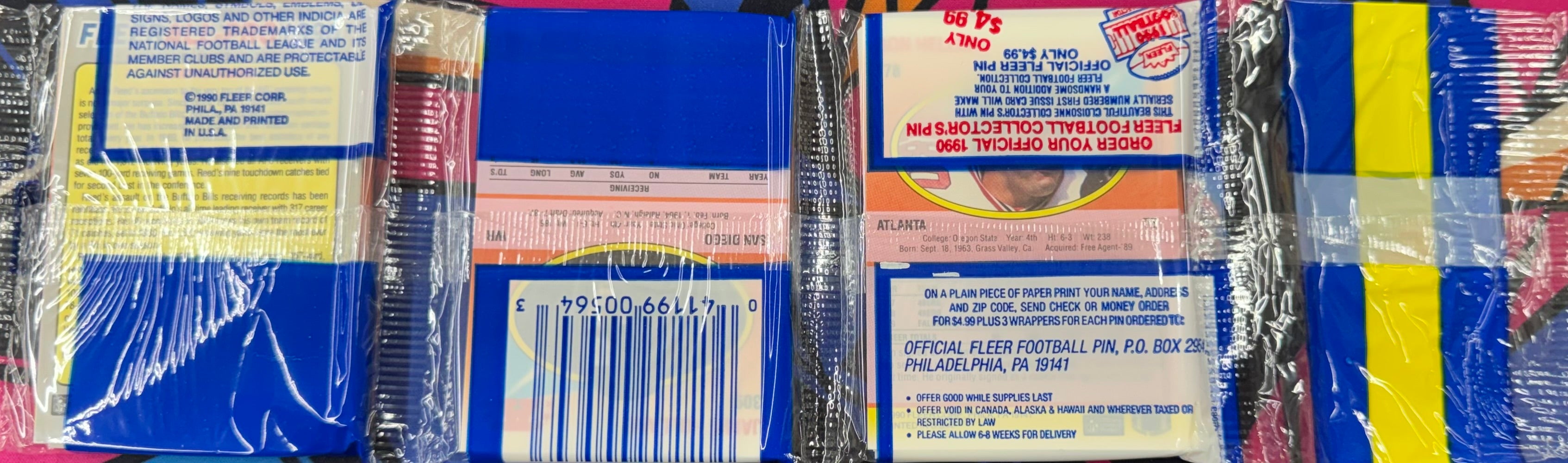 1990 Fleer Football Rack Pack